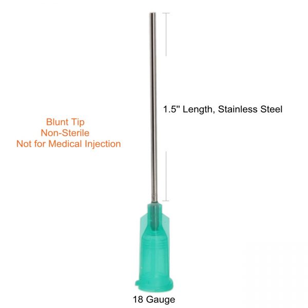 Bstean Glue Applicator Syringe Blunt Needle Cap Industrial Grade Luer Lock  Assorted Stainless Steel Tips (Pack of 12)