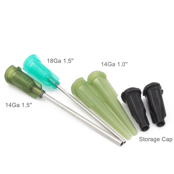 Bstean 60ml Syringe with Blunt Needles and Caps (Pack of 2)