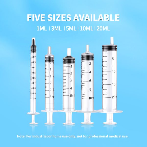 BSTEAN 25 Pack 10ml Plastic Syringe with Individual Wrap for Industrial,  Scientific, Measuring, Watering, Pet Feeding, Oil Refilling or Glue  Applicator